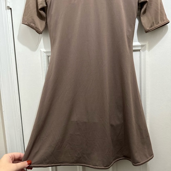 Balera Brown Mini Dress w/ built in shapewear - Picture 2 of 5